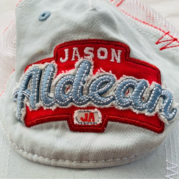 Jason Aldean She’s Country Embroidered Distressed Adjustable‎ Trucker Hat - Picture 3 of 8